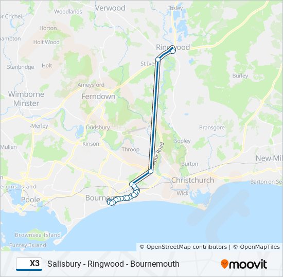 X3 Route Schedules Stops Maps Ringwood Updated