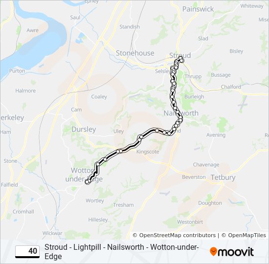 40 Route Schedules Stops Maps Wotton Under Edge Updated