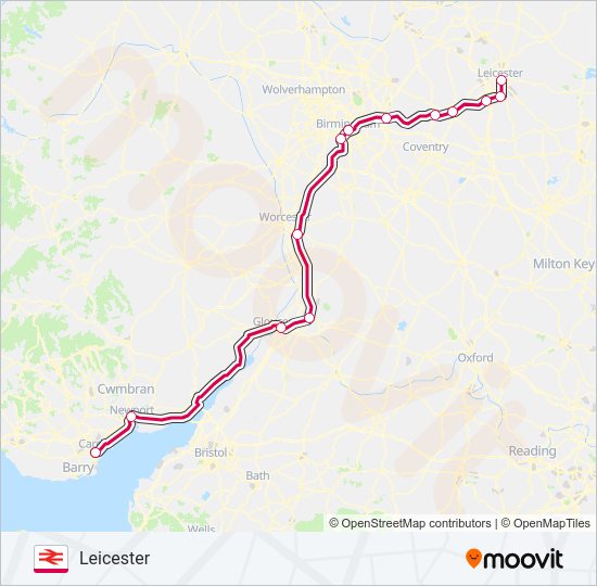 Crosscountry Route Schedules Stops Maps Leicester Updated