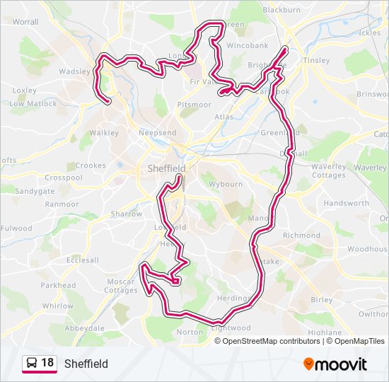 Route Schedules Stops Maps Sheffield Centre Updated