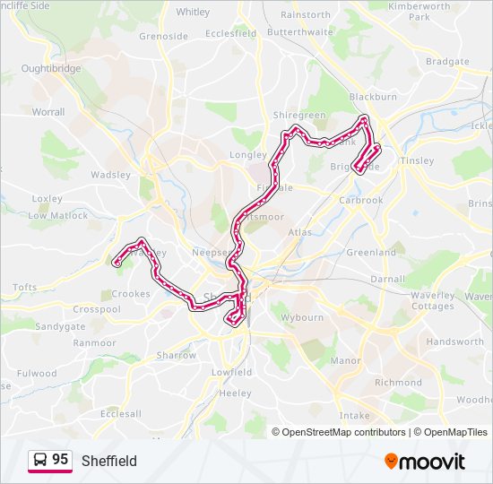 95 Route Schedules Stops Maps Walkley Updated