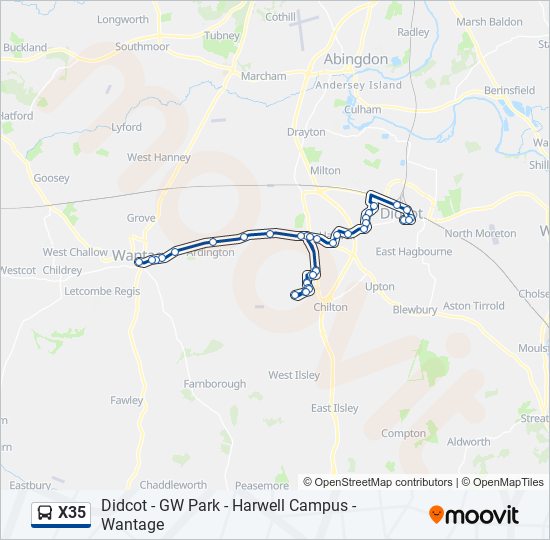 X35 Route Schedules Stops Maps Wantage Updated