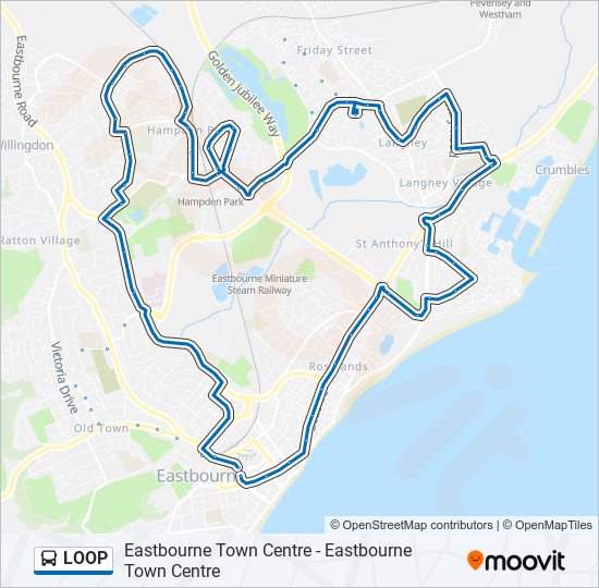 Loop Route Schedules Stops Maps Eastbourne Town Centre Updated