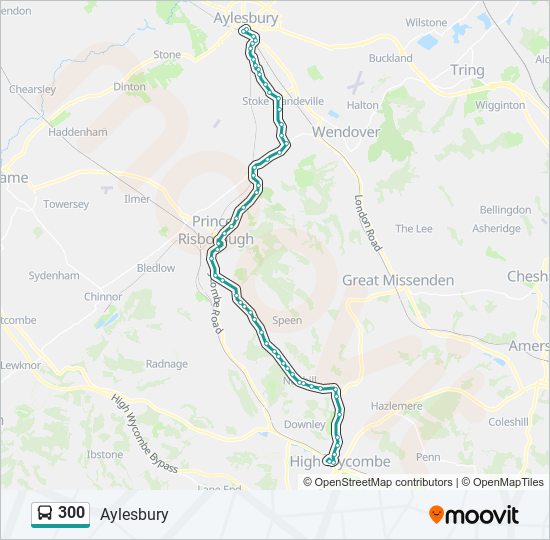 300 Route Schedules Stops Maps Aylesbury Updated