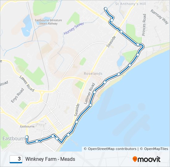 Route Schedules Stops Maps Eastbourne Town Centre Updated