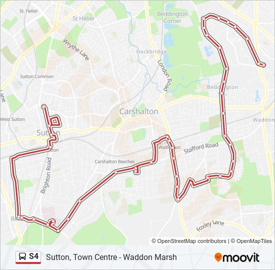 S Route Schedules Stops Maps Waddon Marsh Updated