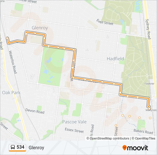 534 Route Schedules Stops Maps Glenroy Updated