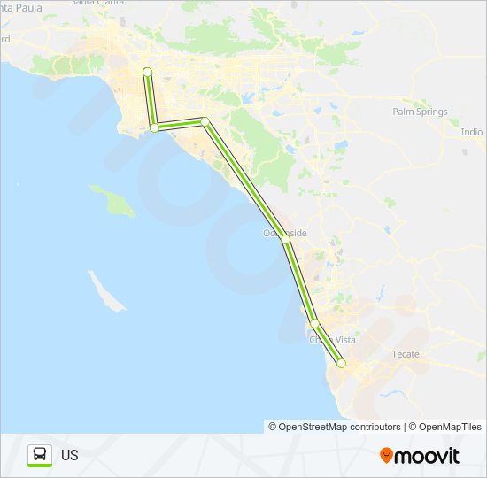 Ruta Flixbus Horarios Paradas Y Mapas Los Angeles Union