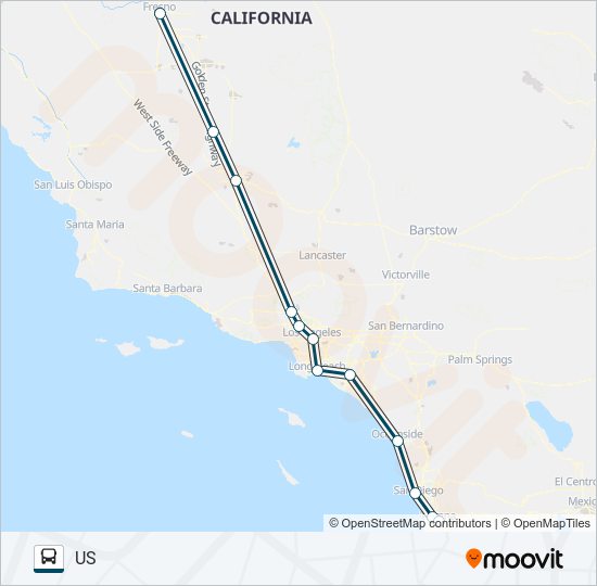 Ruta Greyhound Us Horarios Paradas Y Mapas Fresno Bus Station