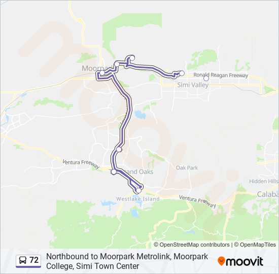 Ruta Horarios Paradas Y Mapas Northbound To Moorpark Metrolink