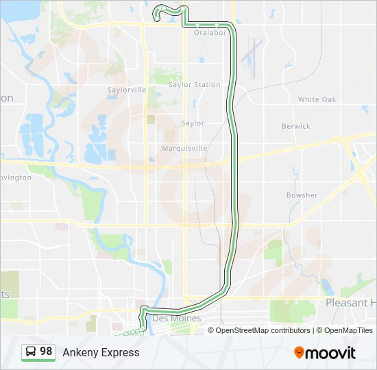 Ruta Horarios Paradas Y Mapas Ankeny Express Actualizado