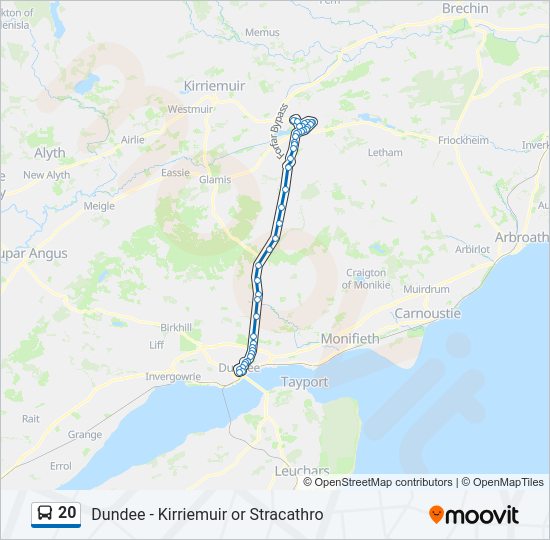 20 Route Schedules Stops Maps Forfar Updated