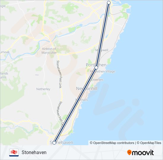 Scotrail Route Schedules Stops Maps Stonehaven Updated