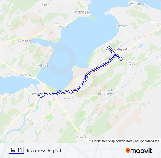 Route Schedules Stops Maps Inverness Airport Updated