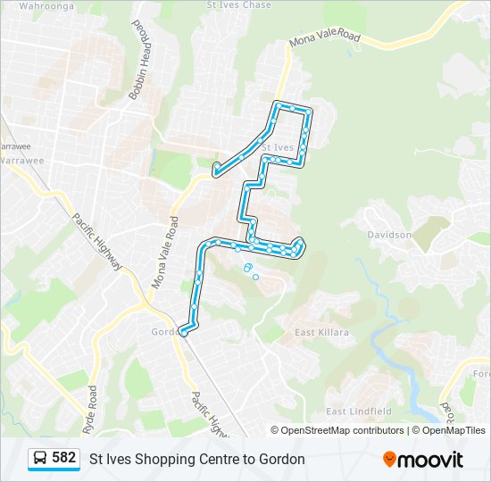 582 Route Schedules Stops Maps St Ives Shopping Centre Updated