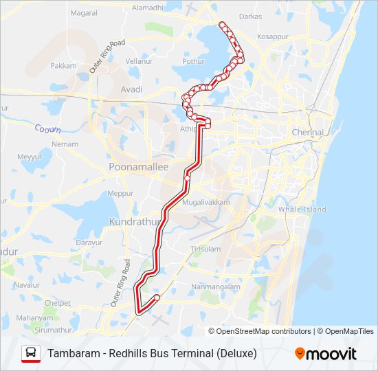 Route Schedules Stops Maps Redhills Bus Terminal Deluxe