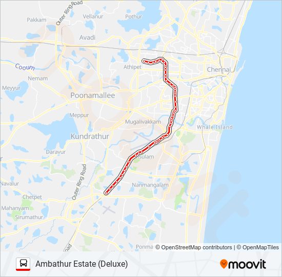 Route Schedules Stops Maps Ambathur Estate Deluxe Updated