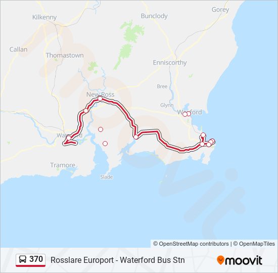 370 Route Schedules Stops Maps Rosslare Harbour Updated