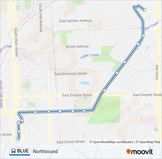 Ruta Blue Horarios Paradas Y Mapas Northbound Actualizado