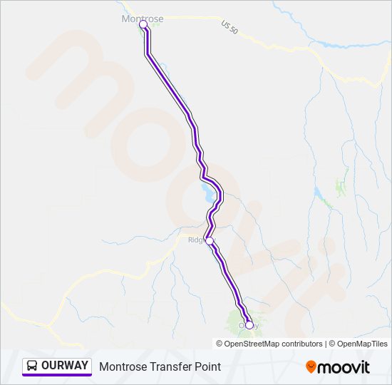 Ruta Ourway Horarios Paradas Y Mapas Montrose Transfer Point