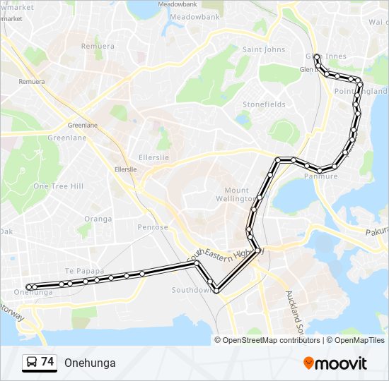 Route Schedules Stops Maps Onehunga Updated