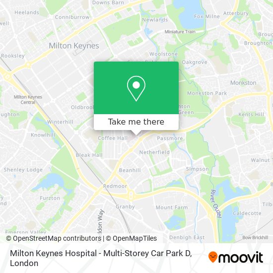 How To Get To Milton Keynes Hospital Multi Storey Car Park D By Bus