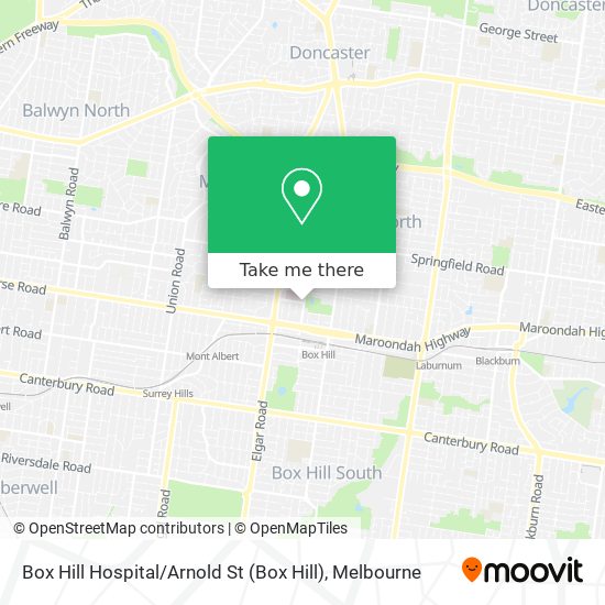 How To Get To Box Hill Hospital Arnold St By Bus Train Or Tram