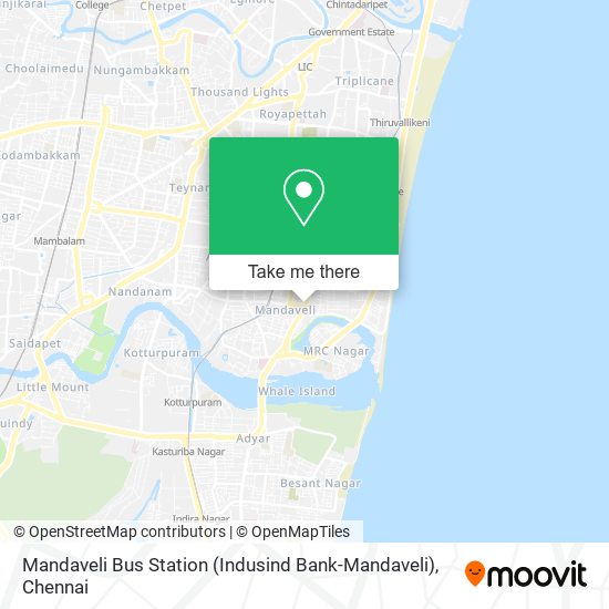 How To Get To Mandaveli Bus Station Indusind Bank Mandaveli In