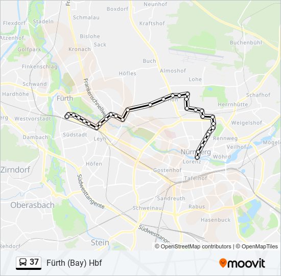 Route Fahrpl Ne Haltestellen Karten F Rth Bay Hbf Aktualisiert