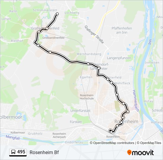 Route Fahrpl Ne Haltestellen Karten Rosenheim Bf Aktualisiert