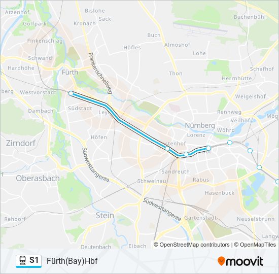 s1 Route Schedules Stops Maps Fürth Bay Hbf Updated