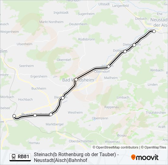 Rb Route Fahrpl Ne Haltestellen Karten Neustadt Aisch Bahnhof