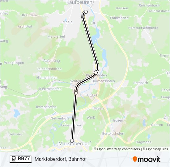 Rb Route Fahrpl Ne Haltestellen Karten Marktoberdorf Bahnhof