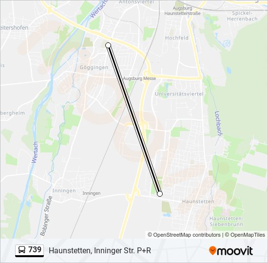 Route Schedules Stops Maps Haunstetten Inninger Str P R