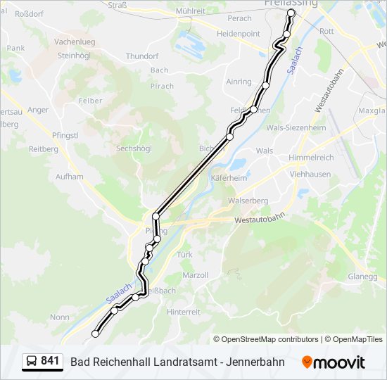 841 Route Schedules Stops Maps Freilassing Bahnhof Updated