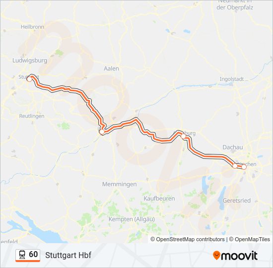 Route Fahrpl Ne Haltestellen Karten Stuttgart Hbf Aktualisiert