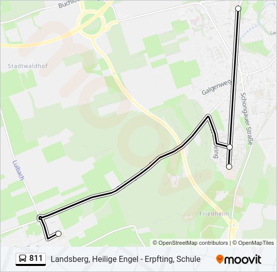 811 Route Schedules Stops Maps Erpfting Schule Updated