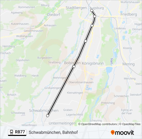 Rb Route Schedules Stops Maps Schwabm Nchen Bahnhof Updated