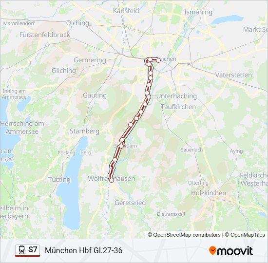 s7 Route Schedules Stops Maps München Hbf Gl 27 36 Updated