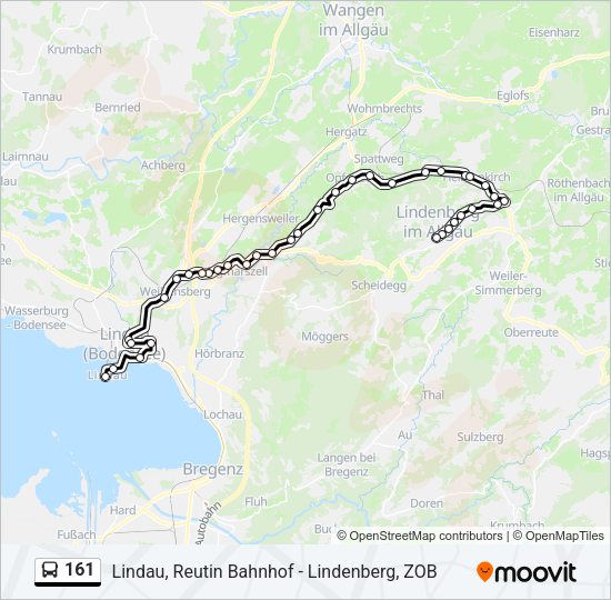 161 Route Schedules Stops Maps Lindau Insel Updated