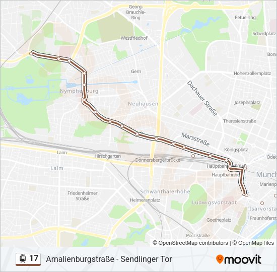 Route Fahrpl Ne Haltestellen Karten Amalienburgstra E