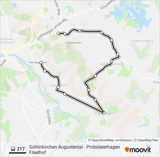 217 Route Schedules Stops Maps Schönkirchen Augustental Updated