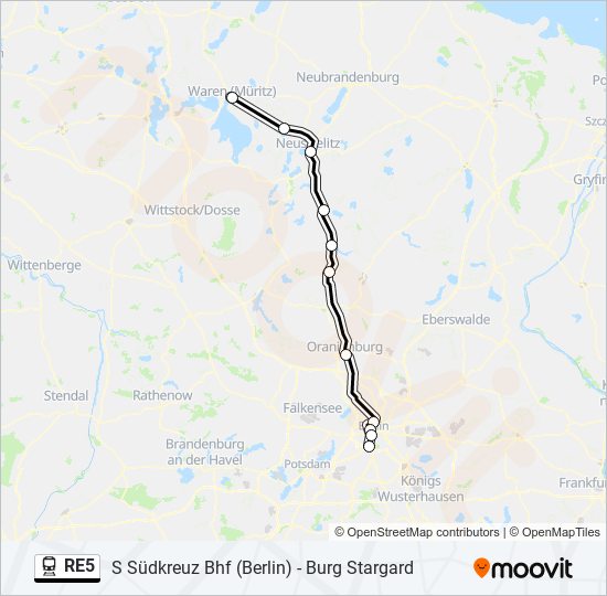 Re Route Schedules Stops Maps Waren M Ritz Bahnhof Updated