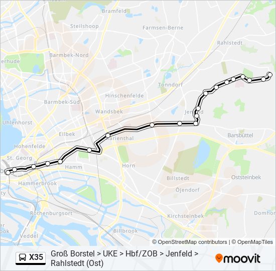 X35 Route Schedules Stops Maps Hbf Steintorwall Updated