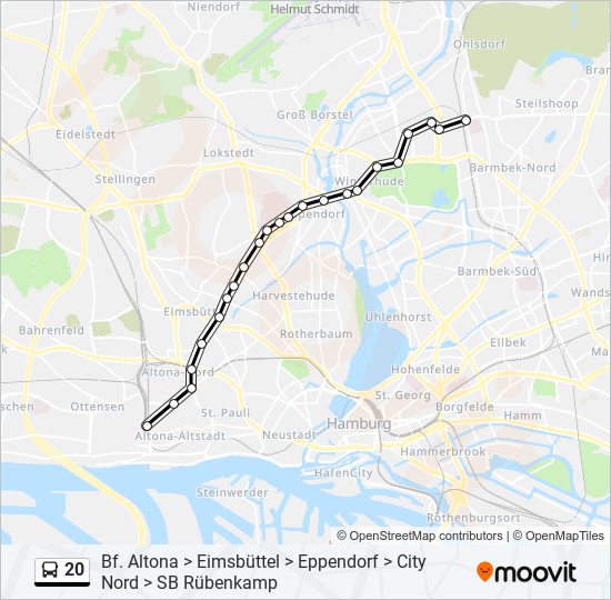 Route Fahrpl Ne Haltestellen Karten Bf Altona Aktualisiert