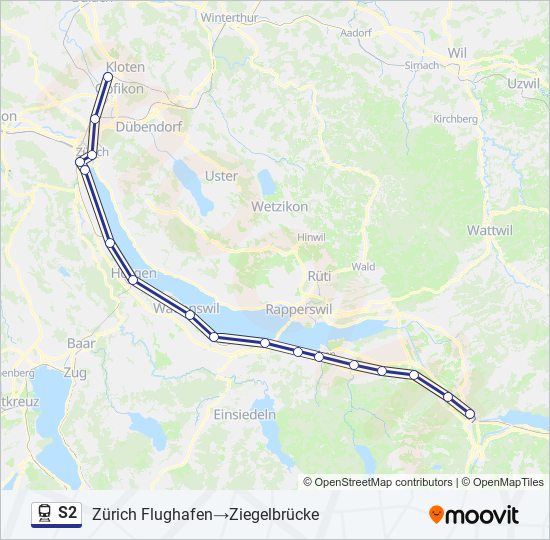 S Route Schedules Stops Maps Z Rich Flughafenziegelbr Cke