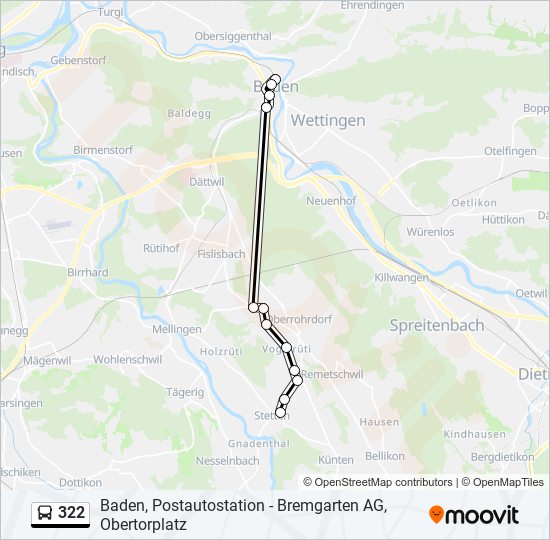 Route Schedules Stops Maps Stetten Ag K Nterstrassebaden