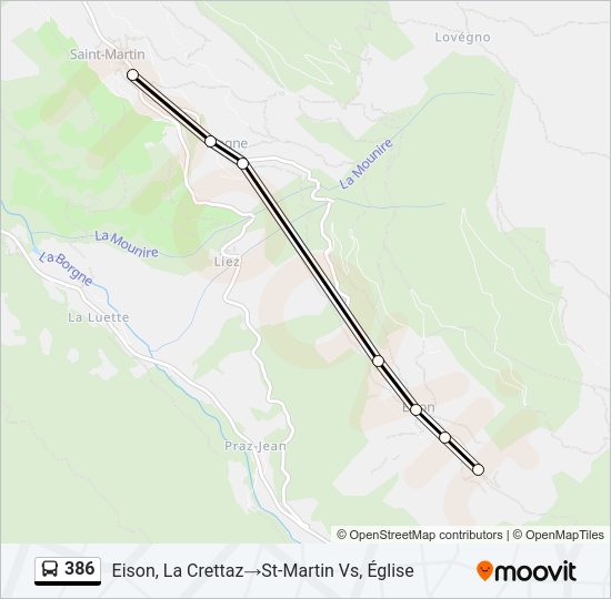 Route Schedules Stops Maps Eison La Crettazst Martin Vs