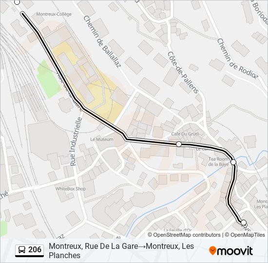 Route Schedules Stops Maps Montreux Rue De La Garemontreux