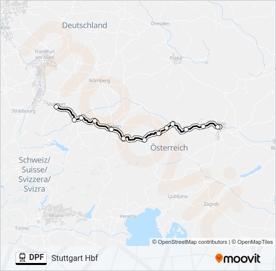 Dpf Route Fahrpl Ne Haltestellen Karten Stuttgart Hbf Aktualisiert